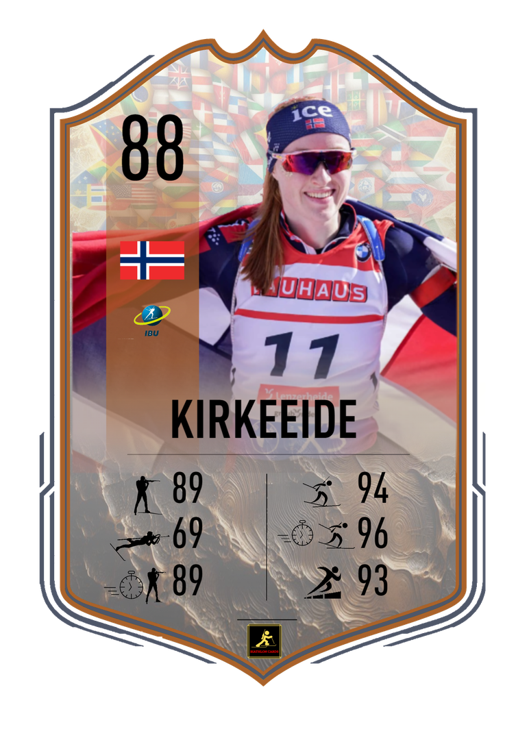 Maren Kirkeeide - Lenzerheide 2025 World Championships Star - Women Relay Runner-up - 3rd of the Mass Start - Biathlon Cards